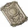 Ornate Baroque Clock Panel 3D STL Model for CNC Milling