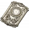 Ornate Baroque Clock Panel 3D STL Model for CNC Milling