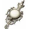 Ornate Renaissance Medallion Clock Frame 3D Model for CNC