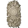 Ornate Floral Clock Face 3D Model for CNC