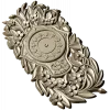 Ornate Floral Clock Face 3D Model for CNC