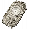 Ornate Floral Clock Face 3D Model for CNC