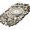 Ornate Floral Clock Face 3D Model for CNC