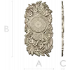 Ornate Floral Clock Face 3D Model for CNC