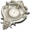 Baroque Elegance Wall Clock STL Model for CNC Milling