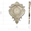 Baroque Elegance Wall Clock STL Model for CNC Milling