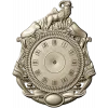 Геральдические настенные часы в формате STL с барином