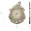 Геральдические настенные часы в формате STL с барином