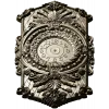 Ornate Hexagonal Decorative Clock Panel STL Model for CNC