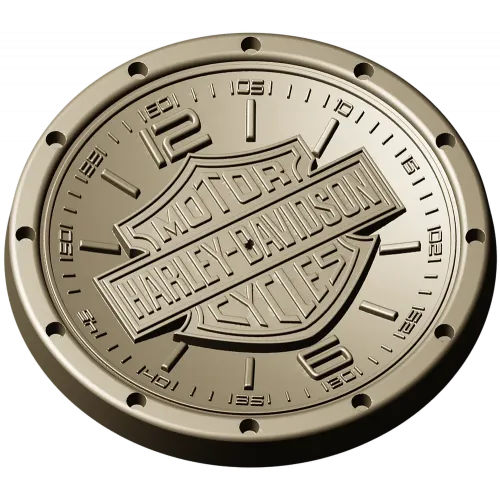 Harley Davidson Emblem Medallion STL Model for CNC Milling