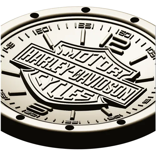 Harley Davidson Emblem Medallion STL Model for CNC Milling