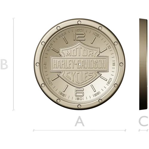 Harley Davidson Emblem Medallion STL Model for CNC Milling