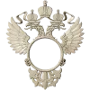 Двуглавый орёл - рамка для часов (STL)