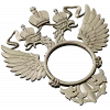Двуглавый орёл - рамка для часов (STL)