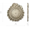 Decorative Angel Clock 3D Model STL for CNC Milling