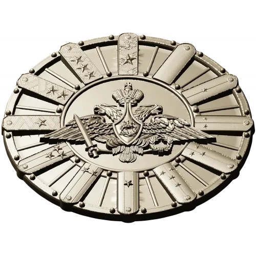 Detailed Double-Headed Eagle Emblem STL Model for CNC Milling
