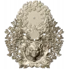 Timber Wolf Clock 3D STL Model for CNC Milling