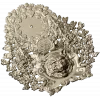 Timber Wolf Clock 3D STL Model for CNC Milling