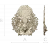 Timber Wolf Clock 3D STL Model for CNC Milling