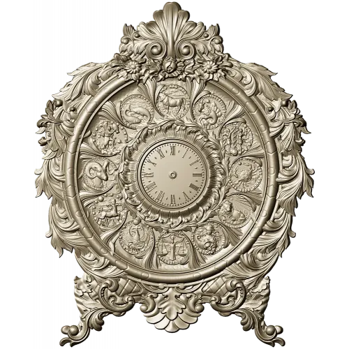 Astrological Timekeeper 3D Model STL for CNC Milling