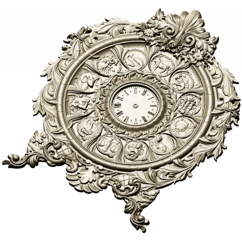 Astrological Timekeeper 3D Model STL for CNC Milling