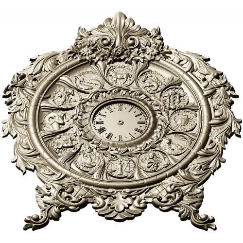 Astrological Timekeeper 3D Model STL for CNC Milling