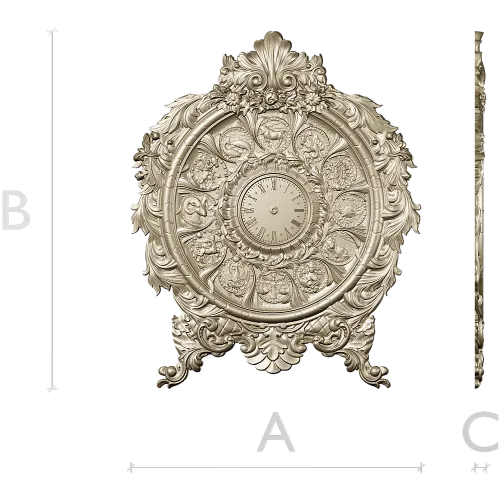 Astrological Timekeeper 3D Model STL for CNC Milling