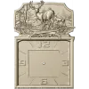 Deer Forest Wall Clock 3D Model for CNC
