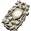 Ornamental Bird and Leaves Clock Frame 3D STL Model for CNC