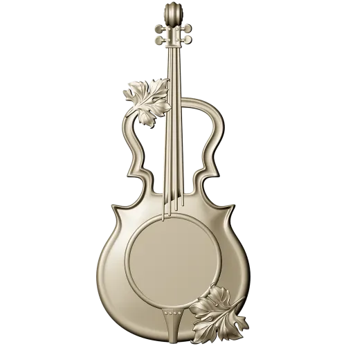 Melodic Elegance - Violin and Drum Inspired CNC 3D Model STL
