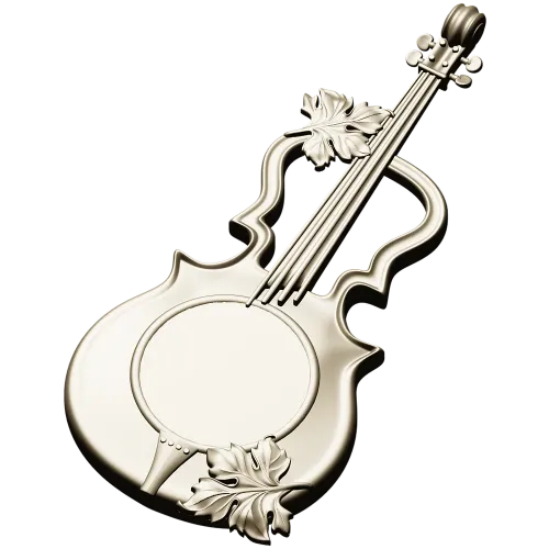 Melodic Elegance - Violin and Drum Inspired CNC 3D Model STL
