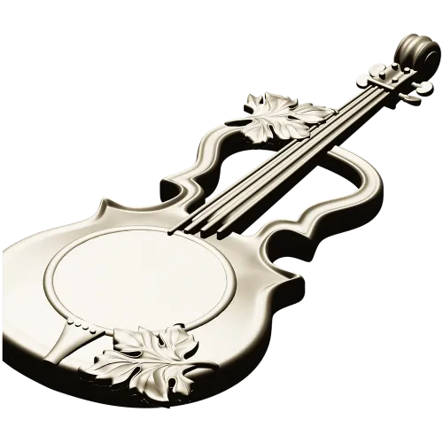 Melodic Elegance - Violin and Drum Inspired CNC 3D Model STL