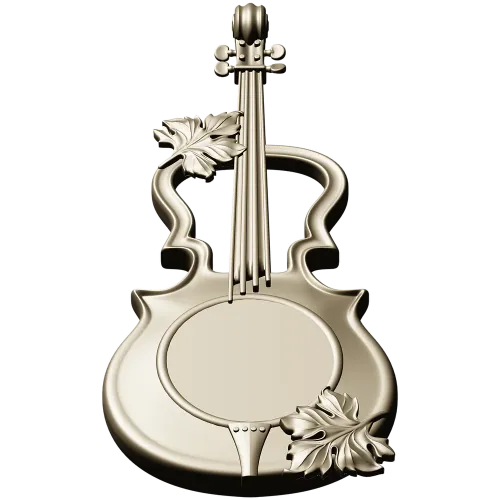 Melodic Elegance - Violin and Drum Inspired CNC 3D Model STL