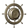 Ship Wheel Clock 3D Model for CNC Milling