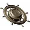 Ship Wheel Clock 3D Model for CNC Milling