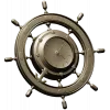 Ship Wheel Clock 3D Model for CNC Milling