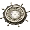 STL 3D model of Nautical Ship Wheel Clock for CNC Milling