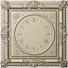 Ornate Square Clock Panel 3D Model STL for CNC Milling