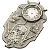 Pirate Nautical Wall Clock 3D Model in STL for CNC