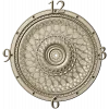 LatticeTime Ornamental Clock Face 3D Model STL for CNC Milling