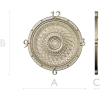 LatticeTime Ornamental Clock Face 3D Model STL for CNC Milling