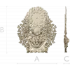 3D модель настенных часов с медведем (STL) для ЧПУ