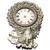 Decorative Wolf Clock 3D STL Model for CNC Milling