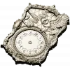 Ornate Owl Clock Frame 3D STL Model for CNC Milling