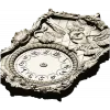 Ornate Owl Clock Frame 3D STL Model for CNC Milling