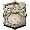 Ornate Owl Clock Frame 3D STL Model for CNC Milling