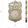 Ornate Owl Clock Frame 3D STL Model for CNC Milling