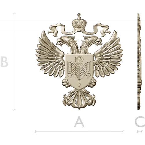 Двуглавый орёл с щитом - 3D модель STL для ЧПУ
