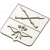 Heraldic Shield with Crossed Muskets and Bow - STL 3D Model for CNC