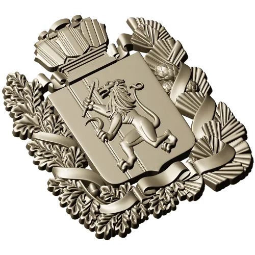 Герб Красноярска - 3D STL модель для ЧПУ